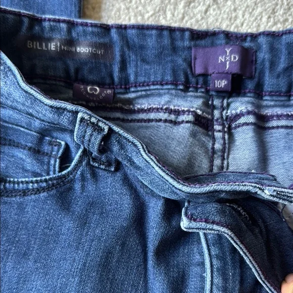 NYDJ Billie Mini Boot Cut Jeans in Deep Blue - Picture 5 of 8